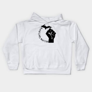 Black Lives Matter - Michigan Revolution Kids Hoodie